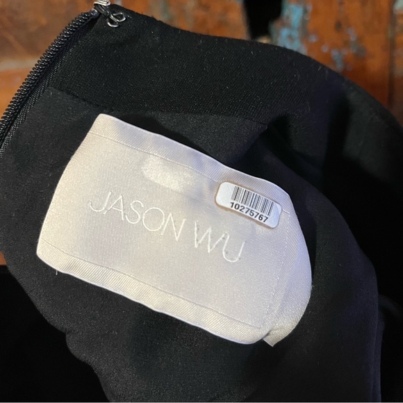 Jason Wu Collection Black Illusion Dress - Picture 4 of 9